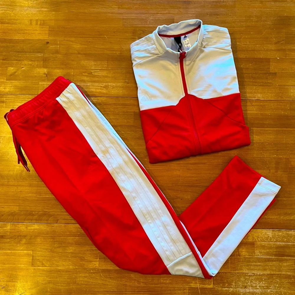ADIDAS Women’s Red-White Tiro Track Suit - Picture 3 of 16